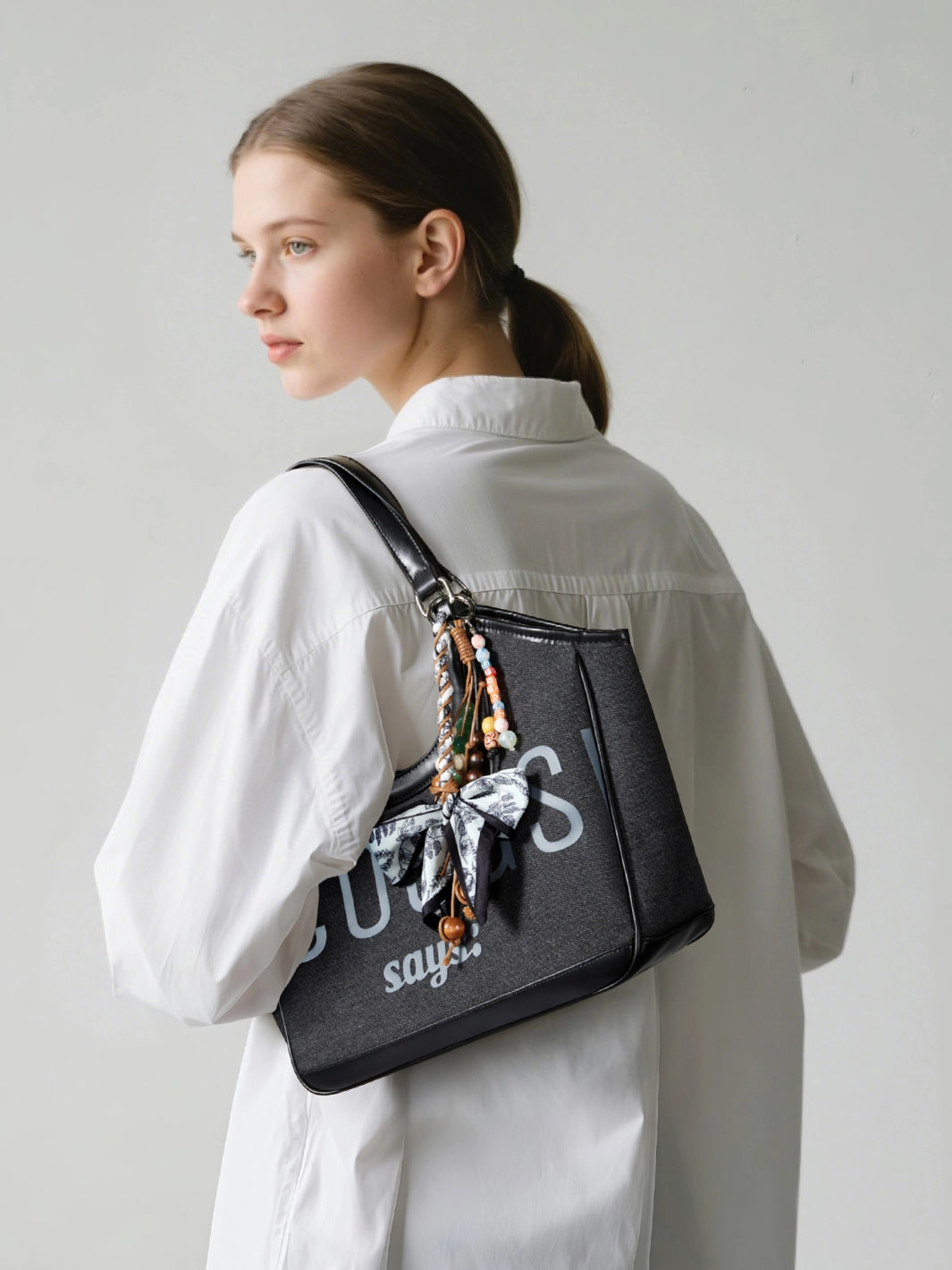 Elle Small Canvas Tote Bag