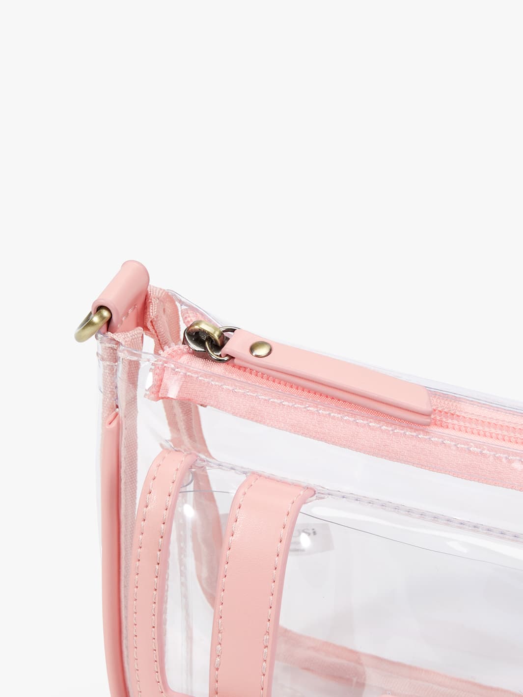 Designer Clear Crossbody Bag with Zipper - ECOSUSI Zipper