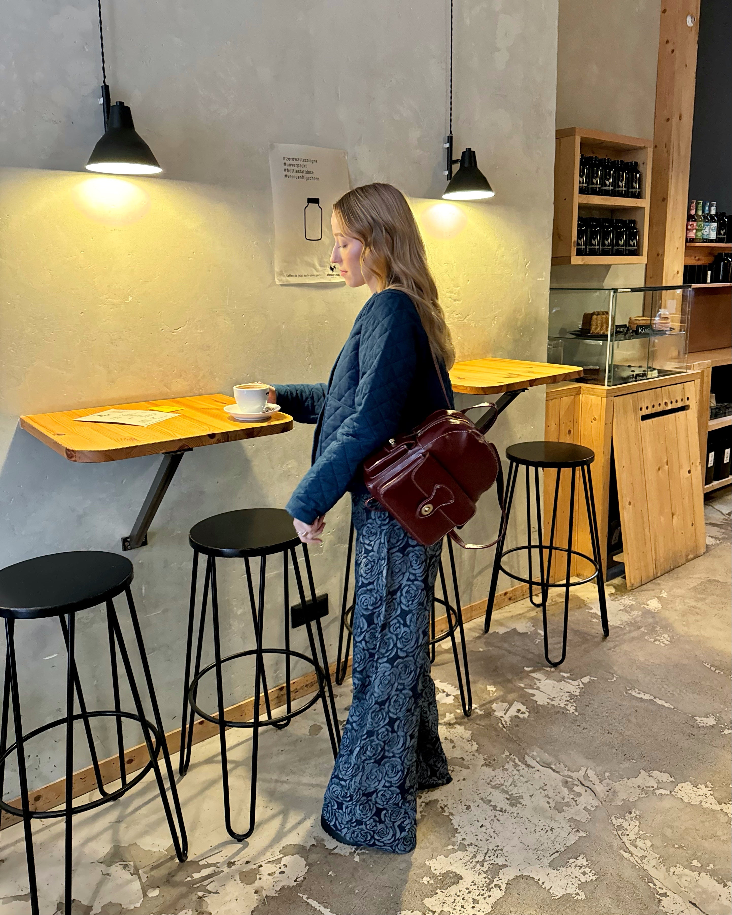 Alison vintage en cuir végétalien mini sac à dos