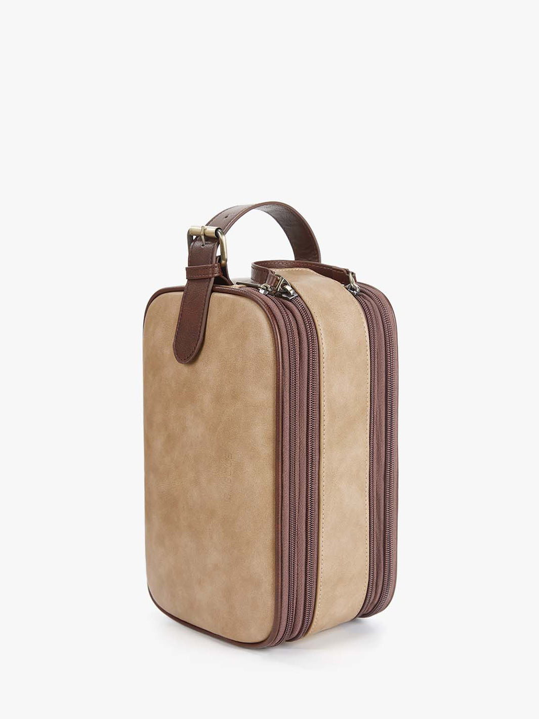 Shaving Kit Case Golden Tan