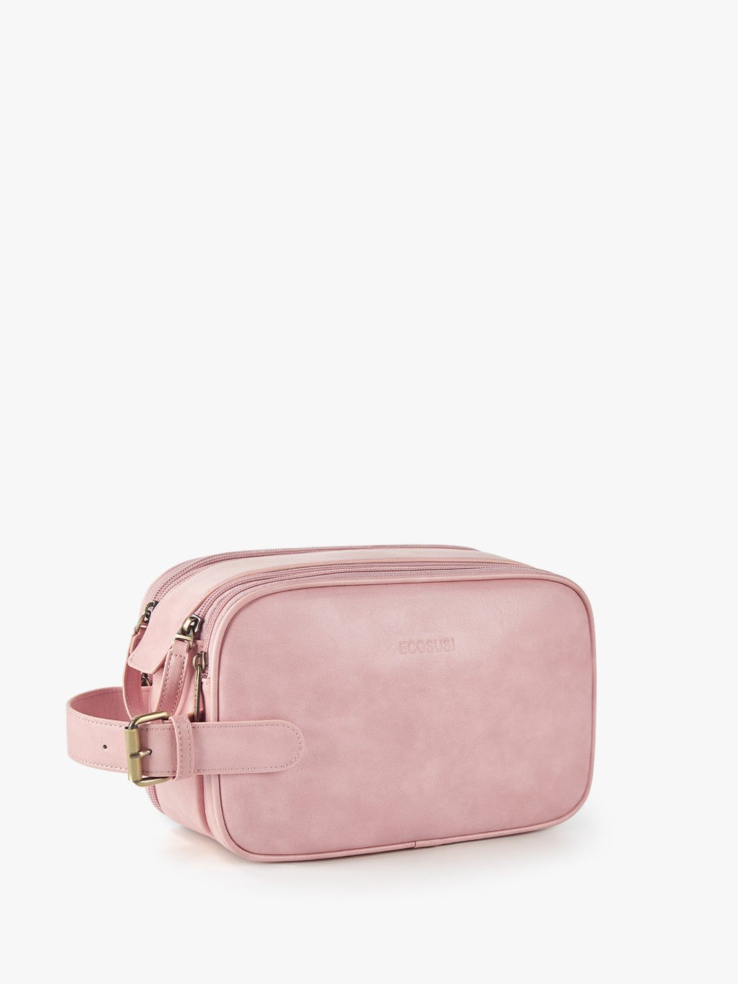 travel toiletry bag pink
