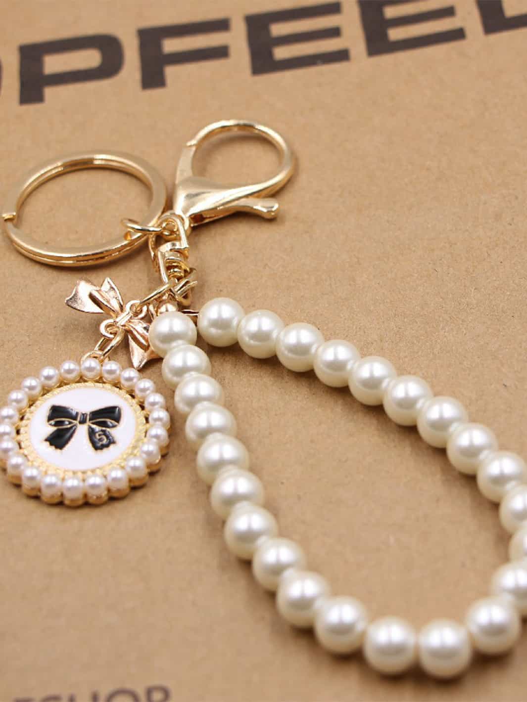 Letter Keychain Gold Color Pearl Shell Conch Heart Key Ring Key Chain Bag  Charms Key Accessories – the best products in the Joom Geek online store