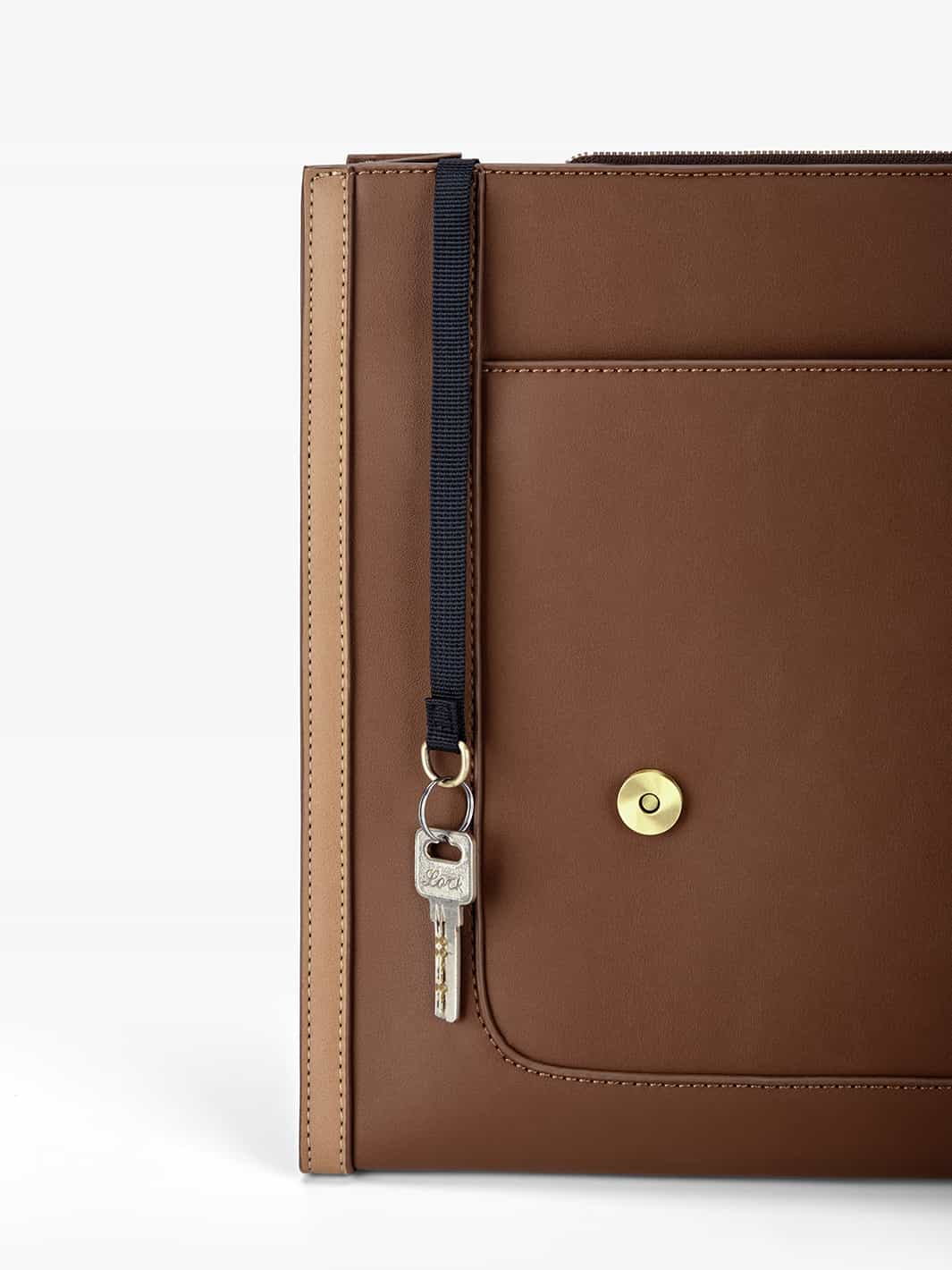 Julie Vintage Vegan Briefcase