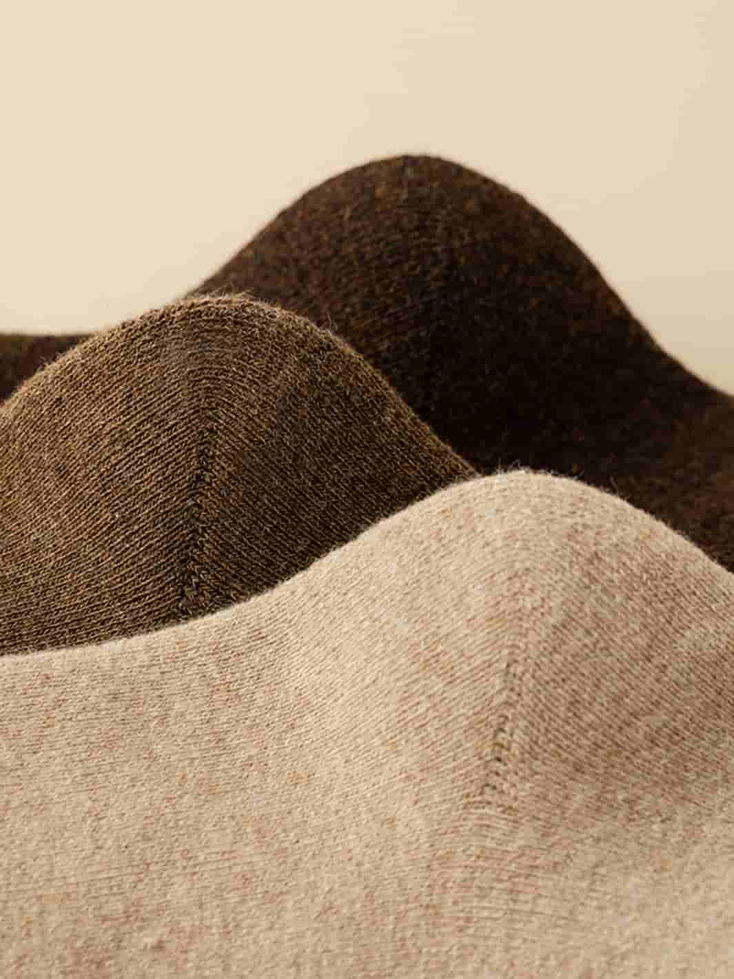 Plush thickened cotton knee length stockings