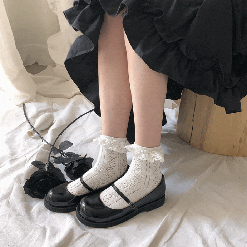 Retro Cotton-blend Socks