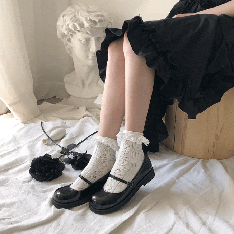 Retro Cotton-blend Socks