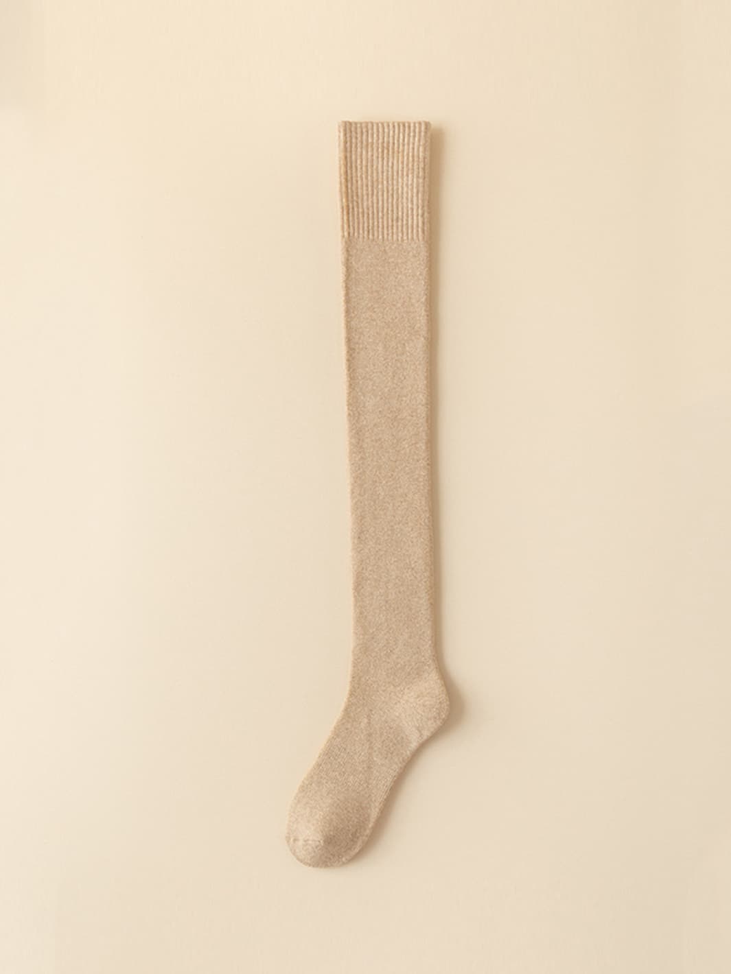 Plush thickened cotton knee length stockings