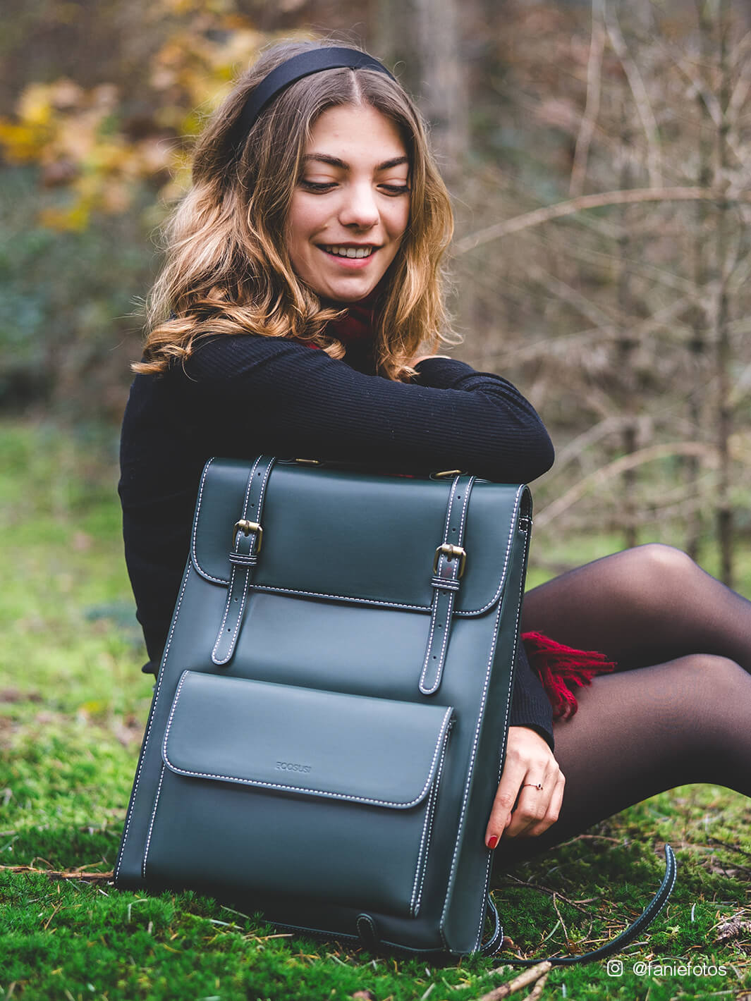 Vintage -Rucksack für Frauen für Laptop 15,6 Zoll