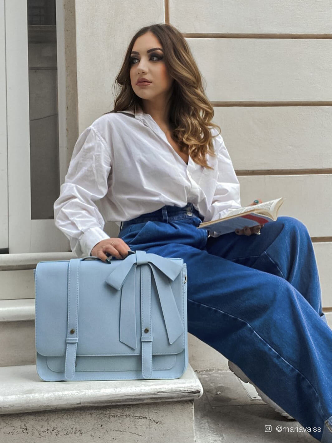 Vintage Leather Briefcases : Summer Garden Bow Backpack