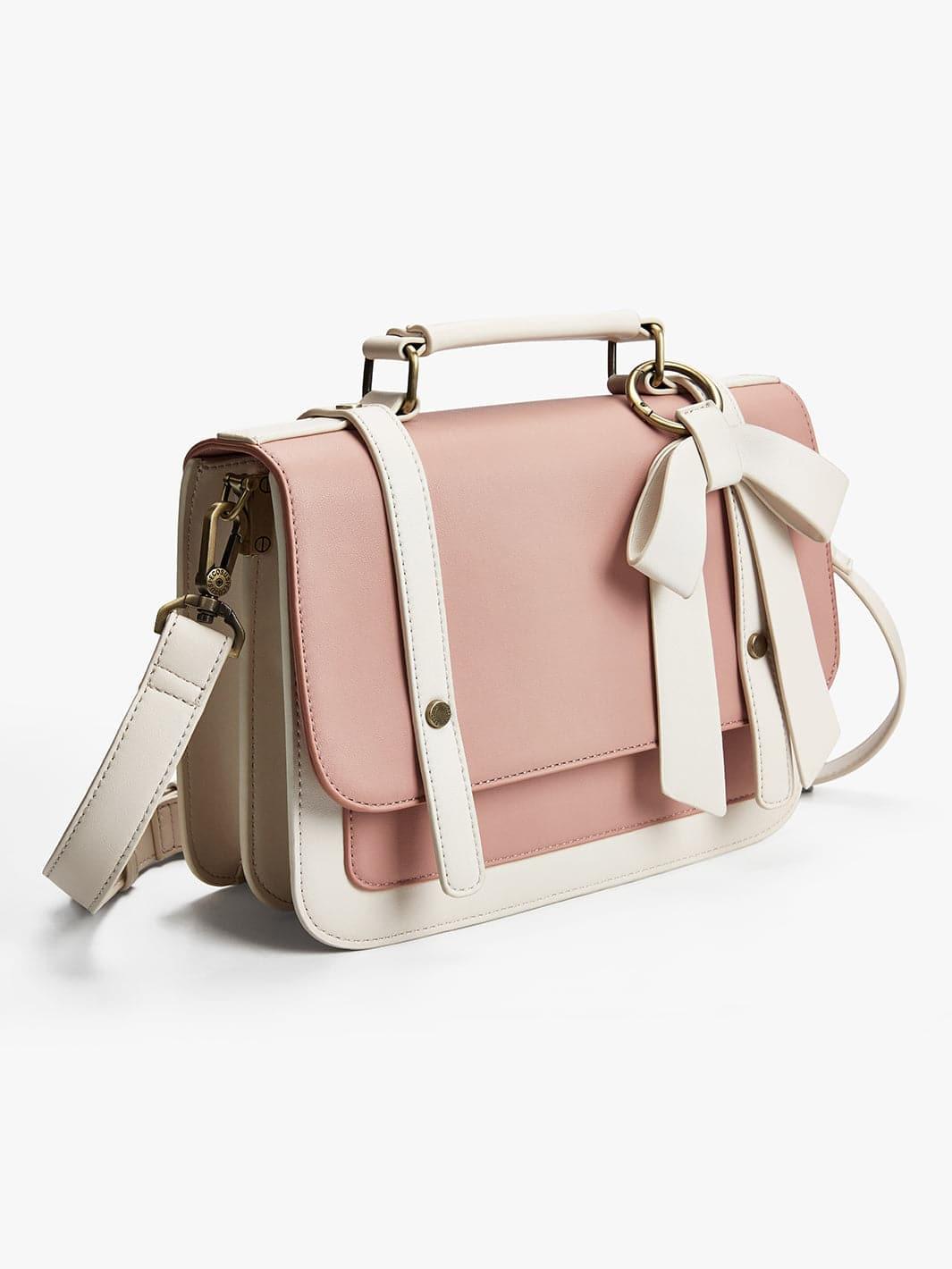 Bow Small Briefcase - Pink