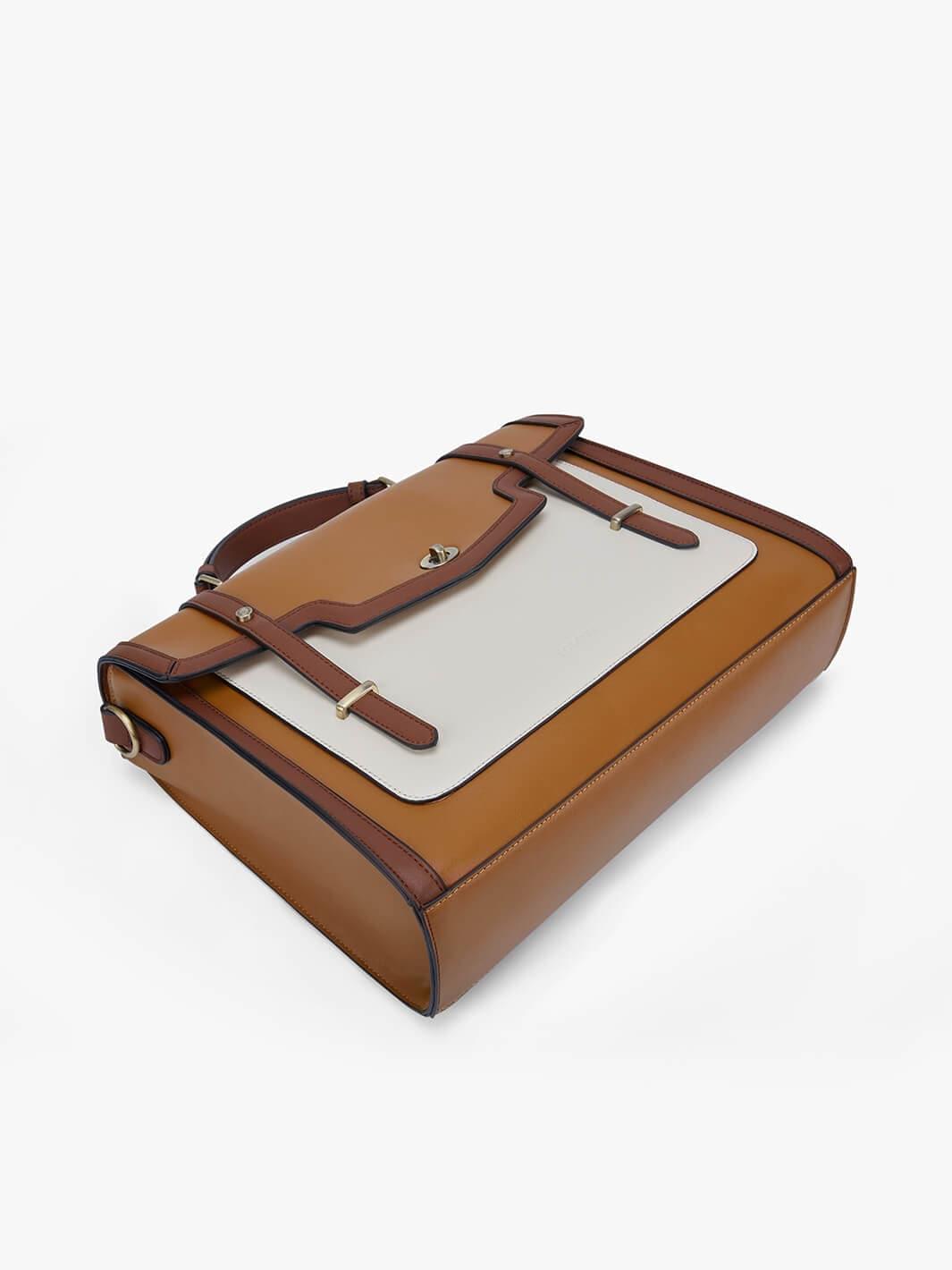 Belladonna Vintage Briefcase - Brown