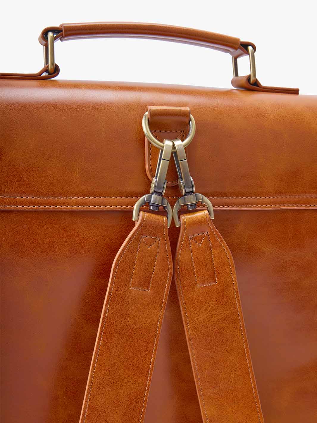DUSK - Women's Vintage Backpack - Orange brown