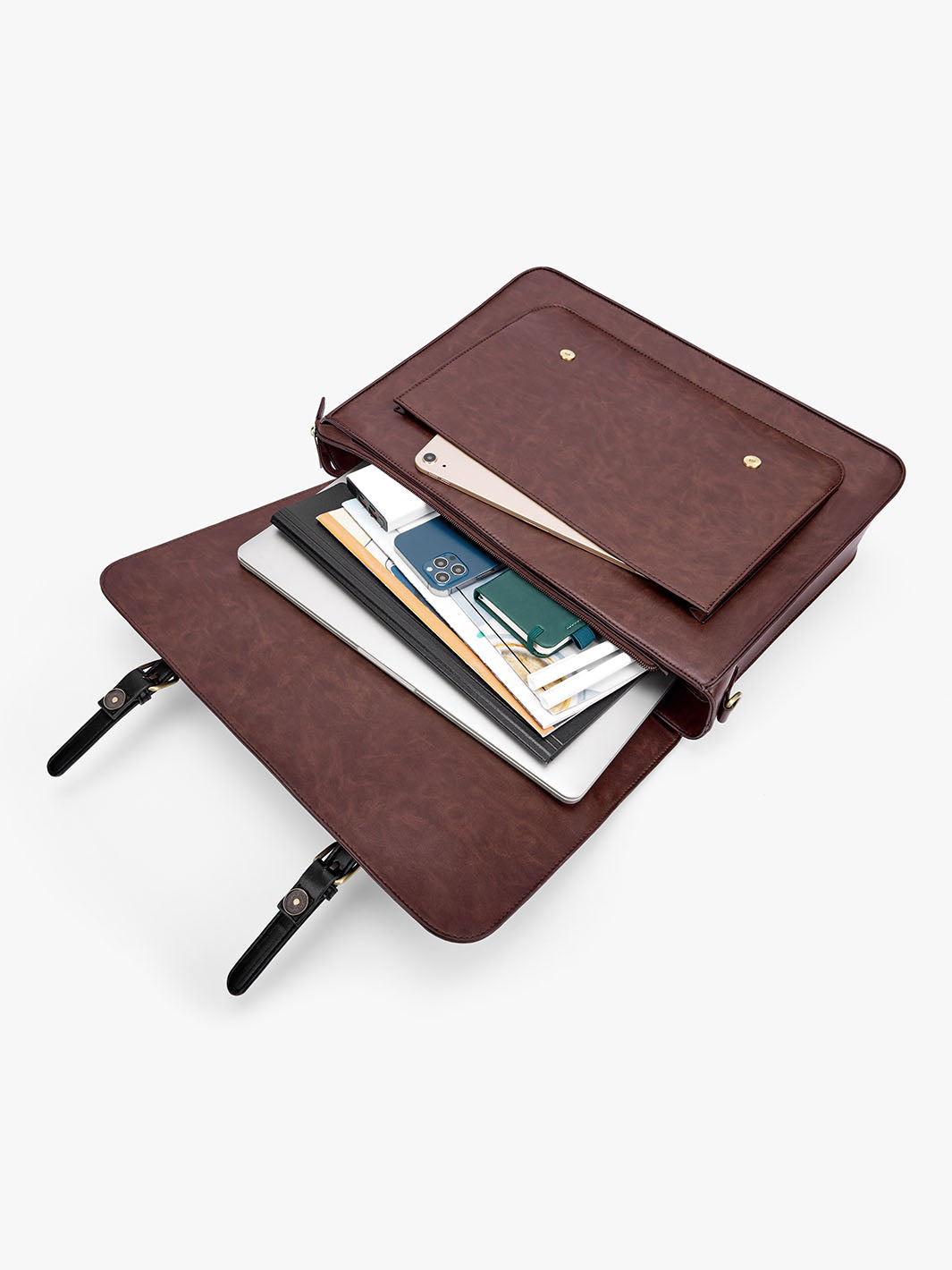 Cocoa Truffle Ecosusi Classic Bow Briefcase
