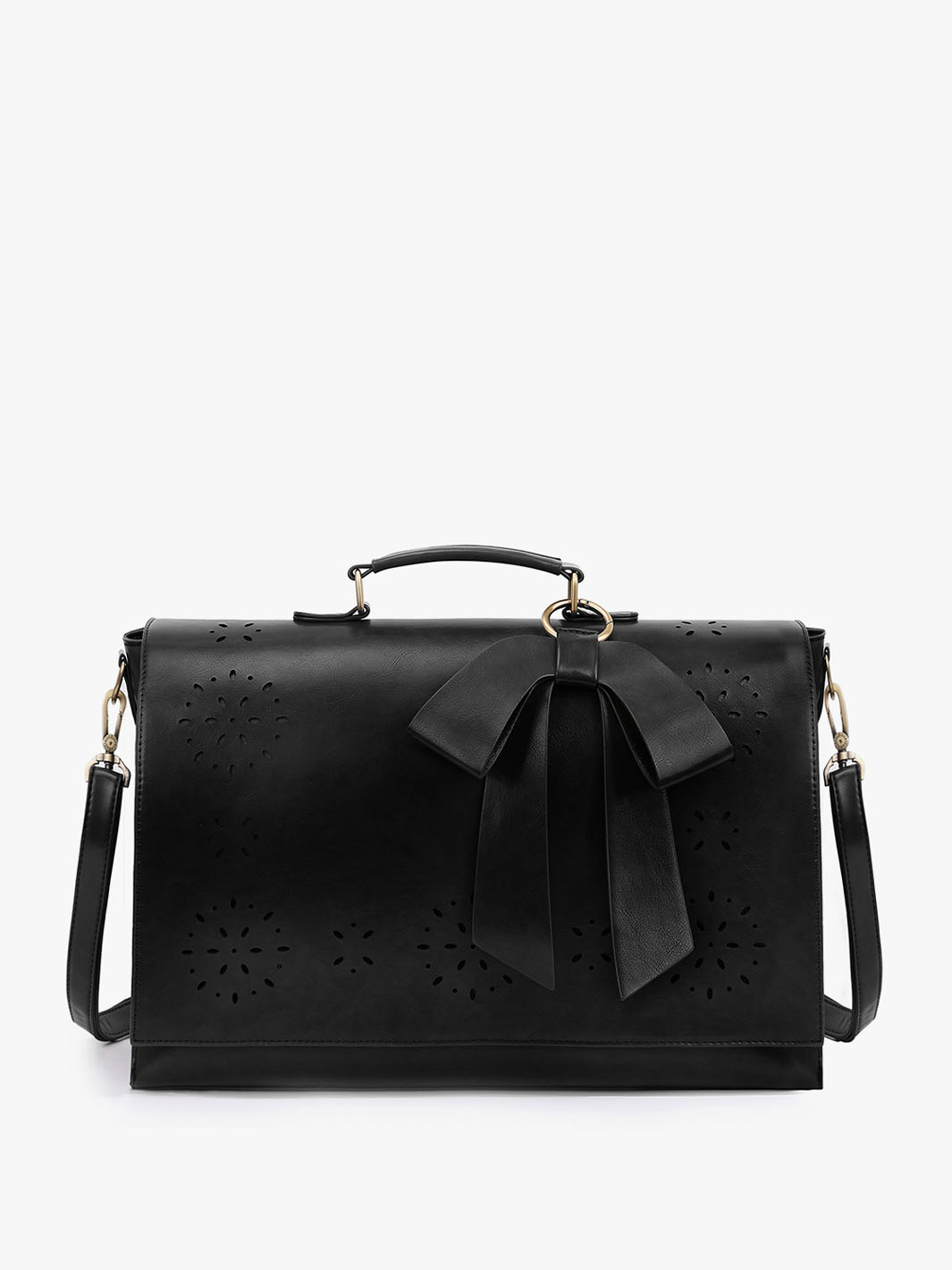 Women's Faux leather Bow Big Briefcase