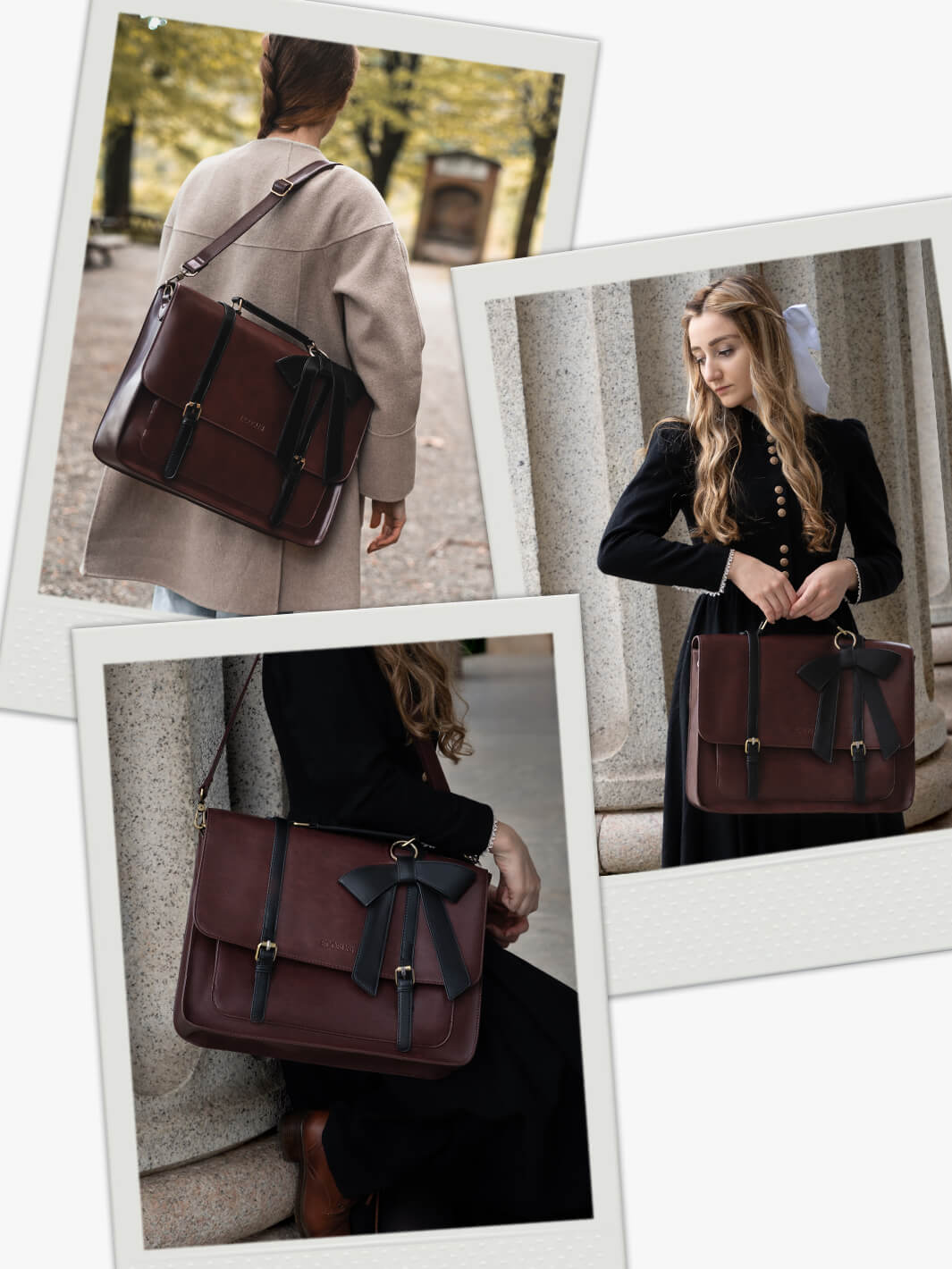 Vintage Leather Backpack & Laptop Bag for Women