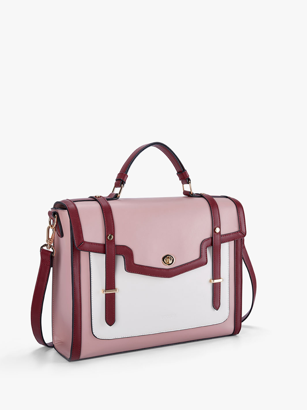Belladonna Vintage Briefcase - Pink