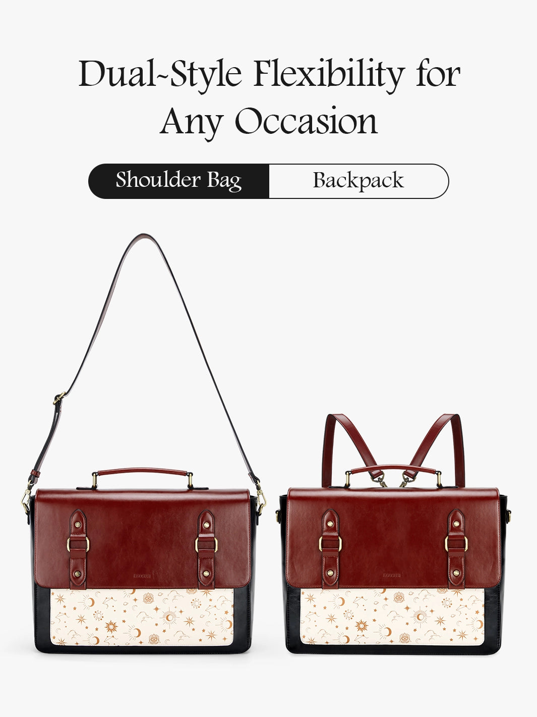 Starrynight Vintage 15.6-Inch Briefcase– Ecosusi