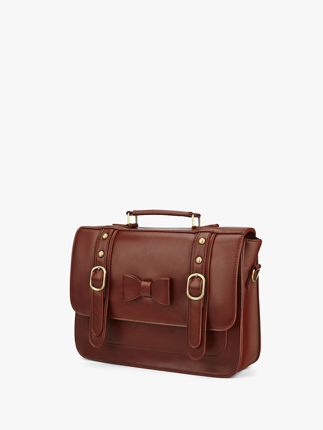 Women's Faux Leather Bow Messenger Bags