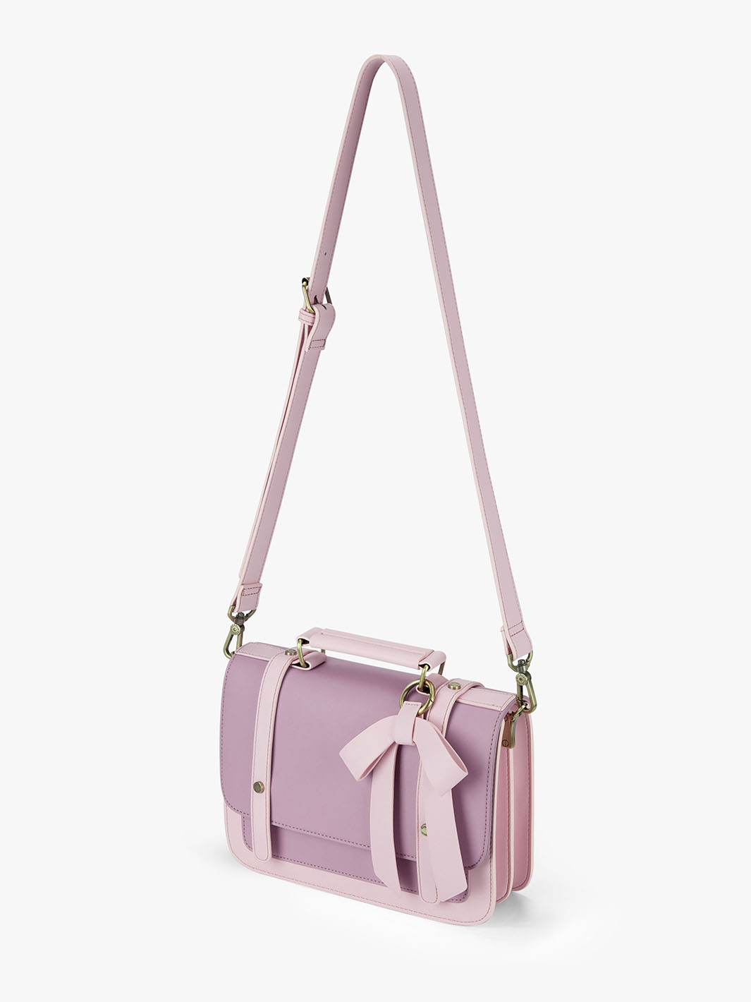 Bow Small Briefcase- LILAC