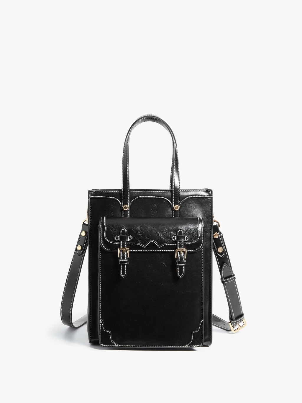 Evelyn Retro PU Leather Tote– Ecosusi