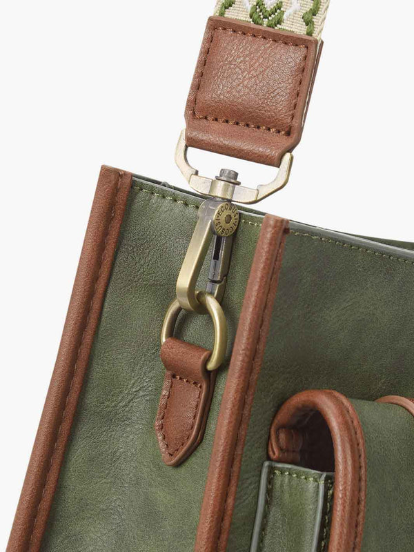 Sophie Black Leather Crossbody Bag