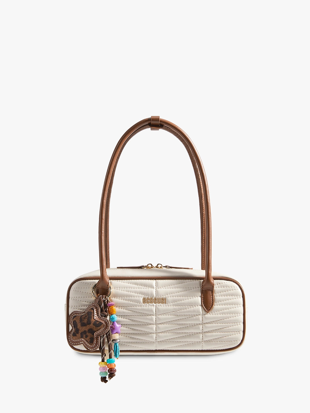 Elise Quilted Vegan Leather Baguette Bag– Ecosusi