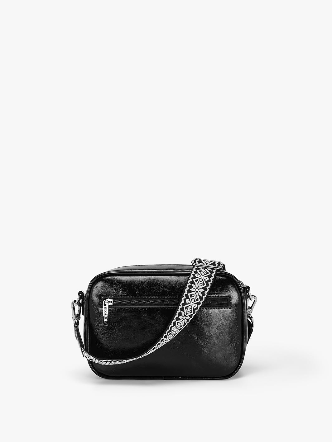 Mia Wide Strap Leather Crossbody Bag