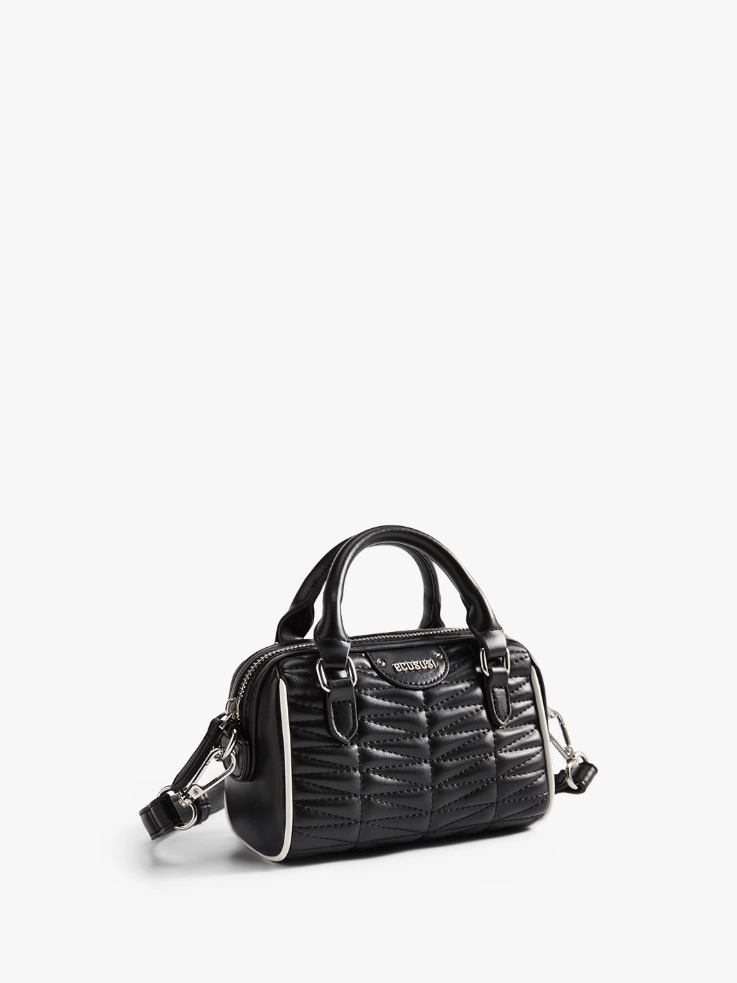 Elise Quilted Mini Boston Bag