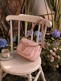 Evelina Washable Paper Vintage Saddle Crossbody