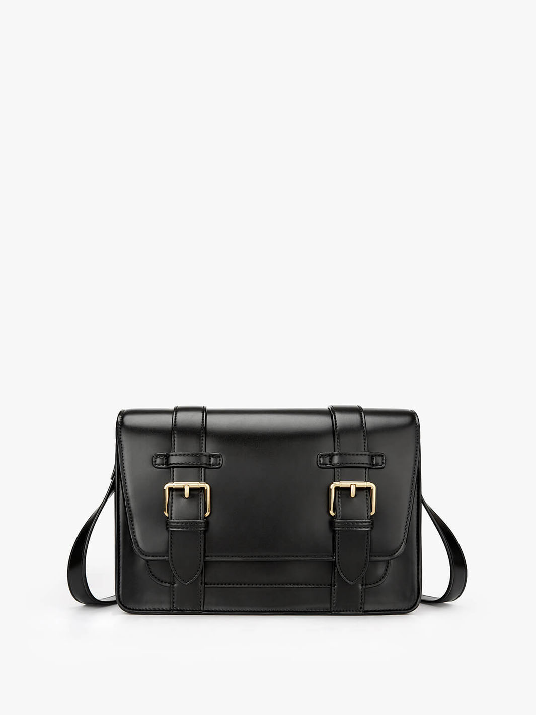 Black Crossbody Bag with Classic Design - ECOSUSI Jane Bag