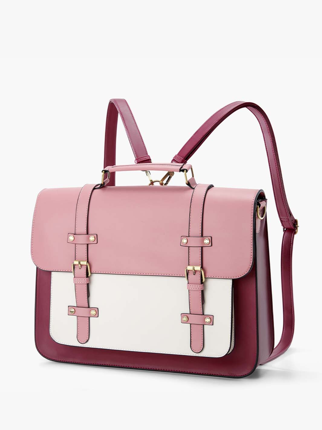 ECOSUSI Vintage Crossbody Messenger Bag Satchel Purse Handbag Briefcase for  Women & Girl, Coffee 