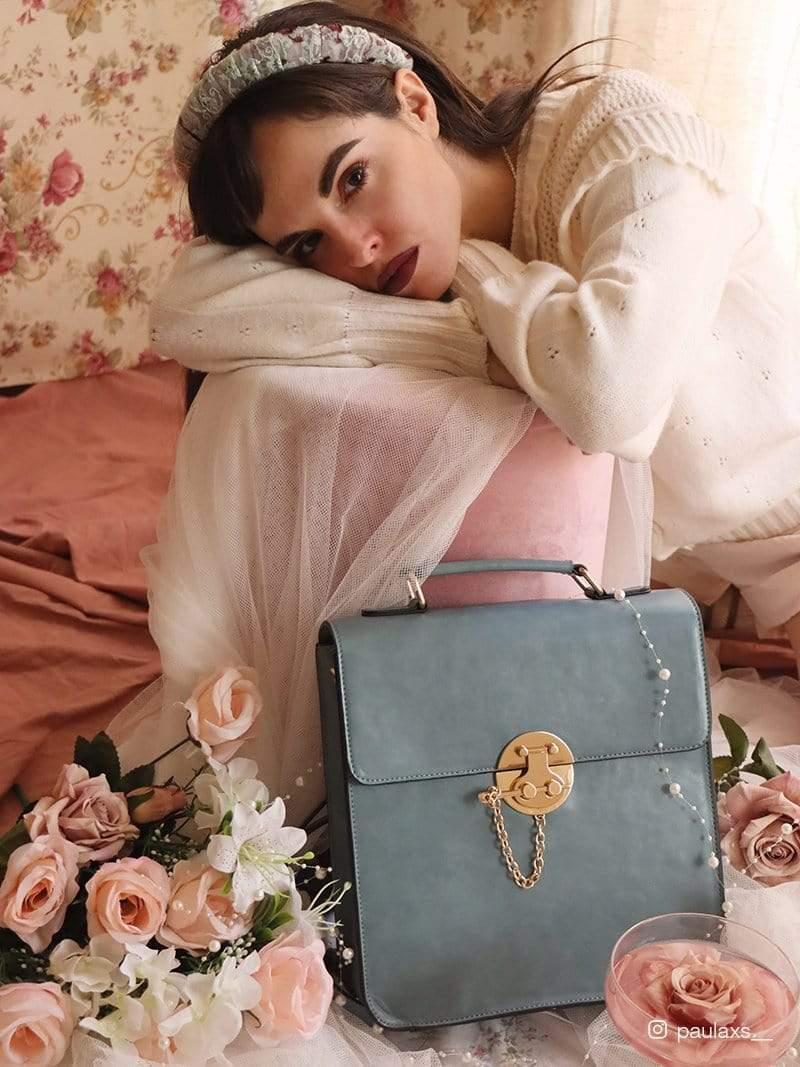 Cornelia - Petit sac à dos vintage avec rabat