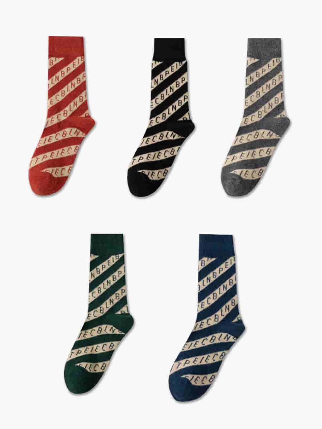 Vintage lettered socks