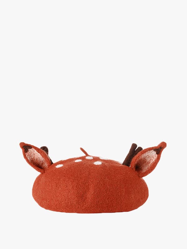Handmade antler Christmas beret