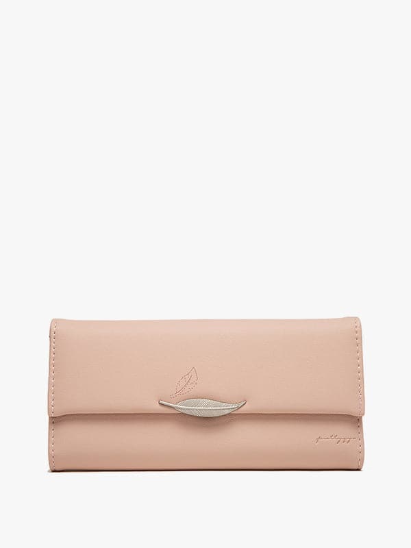 PU solid color hand wallet