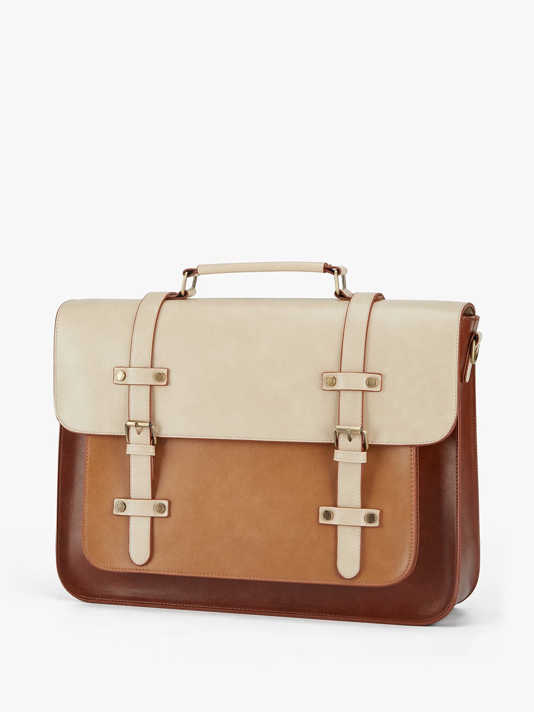 Sombre Vintage Briefcase - Brown