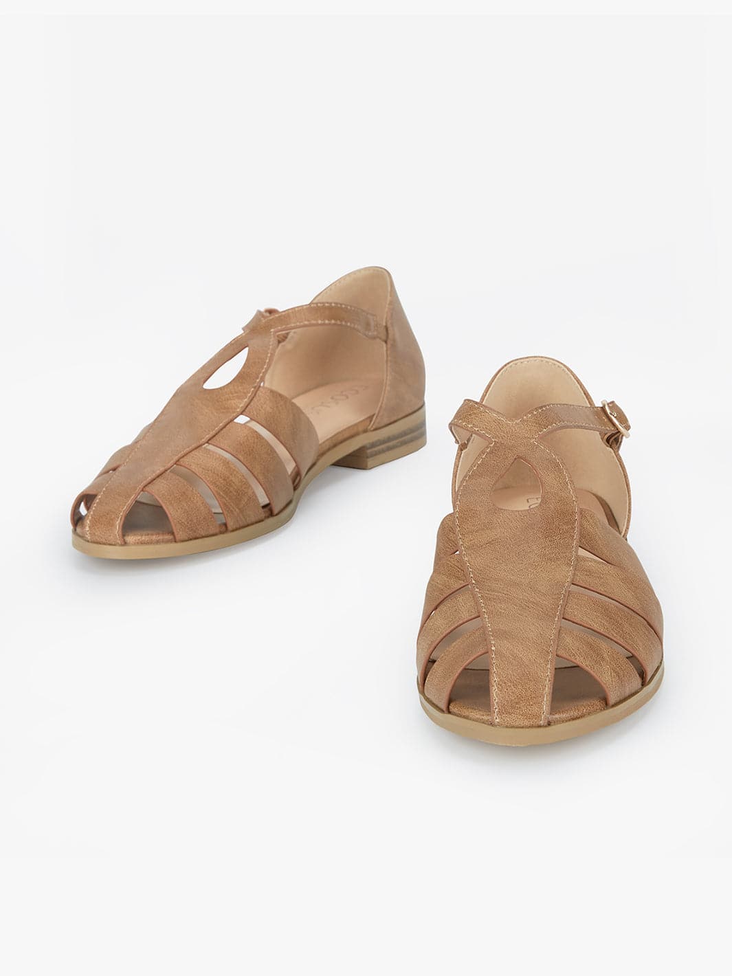 T-strap Huarache Sandals