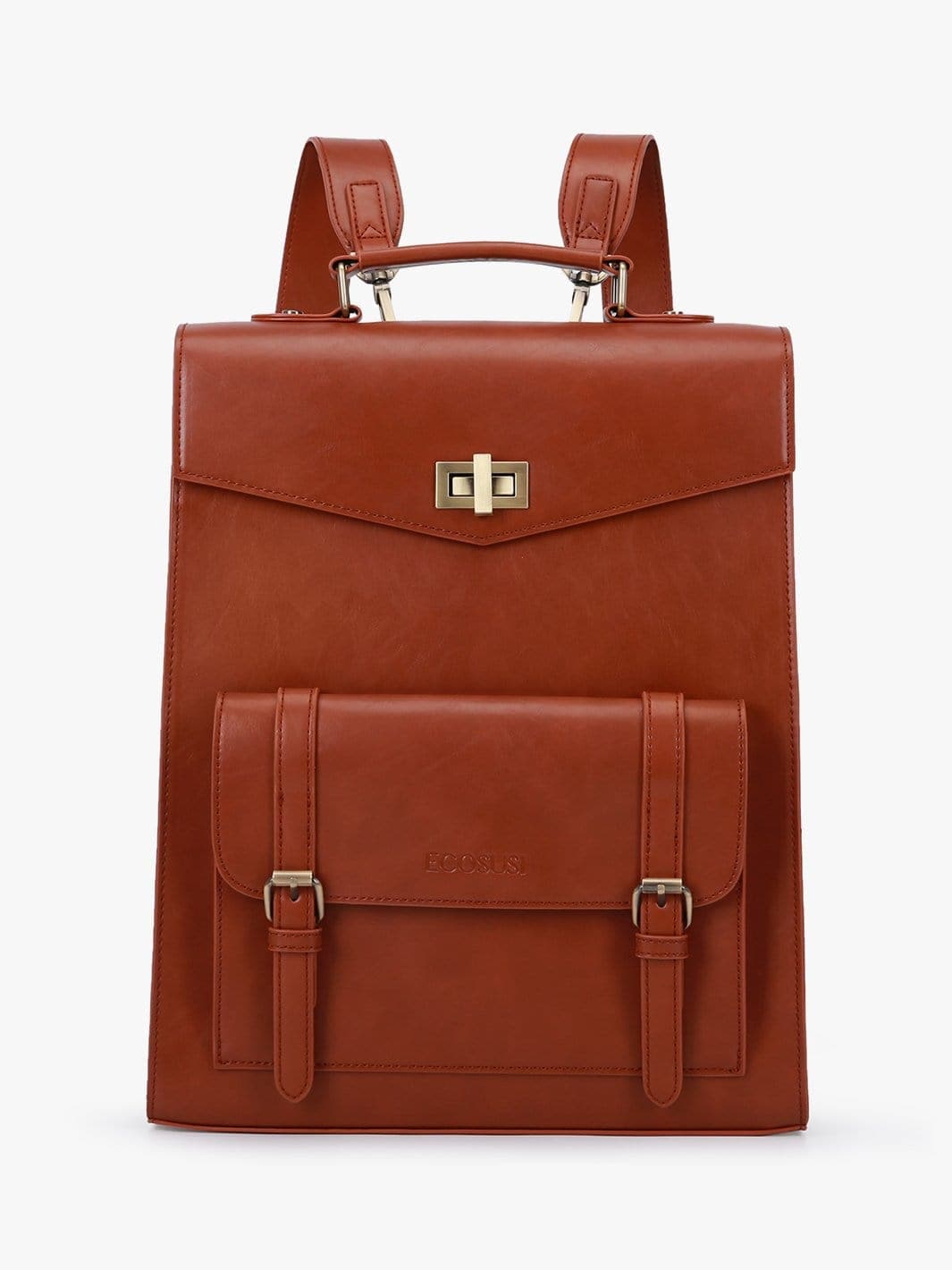 Women's Vintage Laptop Backpack, brown