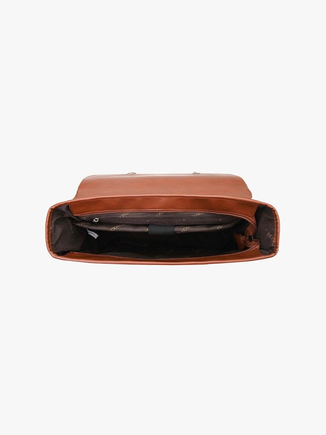 Women's PU Detachable Bow Briefcase, Brandy Brown