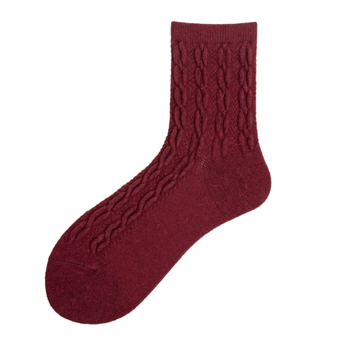 Verdrehte Muster -Design -Socken