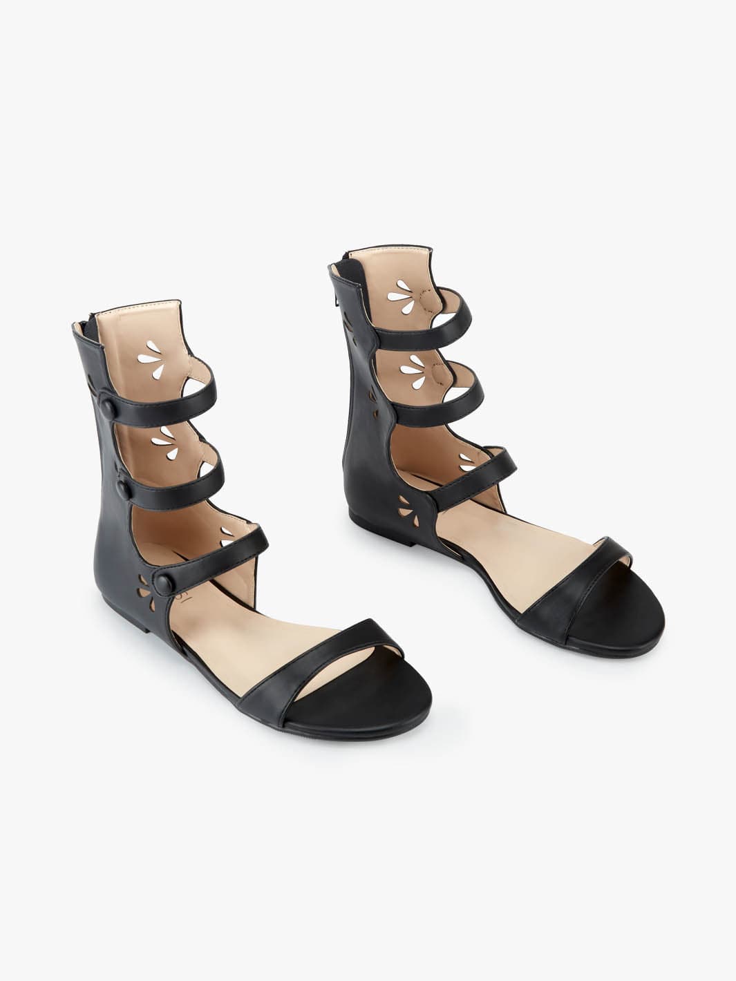 Gladiator Buttoned Roma Sandals