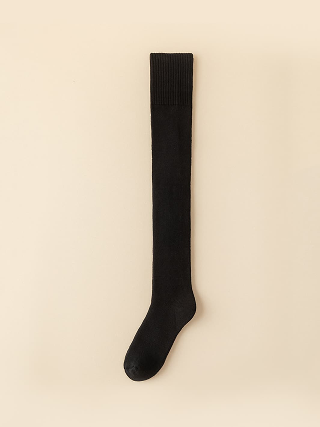 Plush thickened cotton knee length stockings