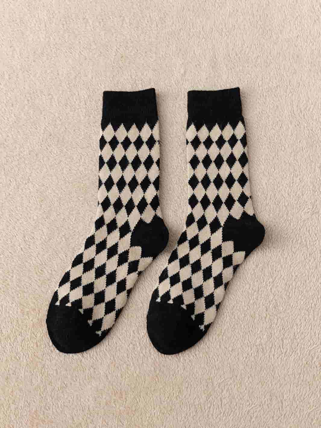Retro cotton socks